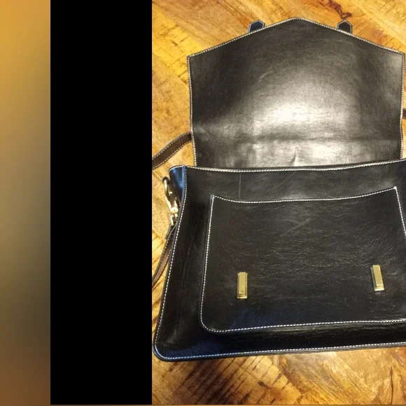 Ecosusi Black Briefcase Messenger Satchel Bag - Picture 13 of 17